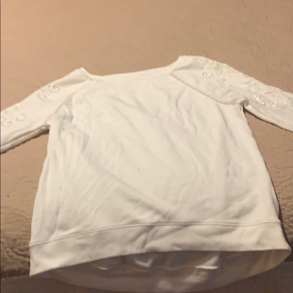 Women’s long sleeve with sequins on sleeves